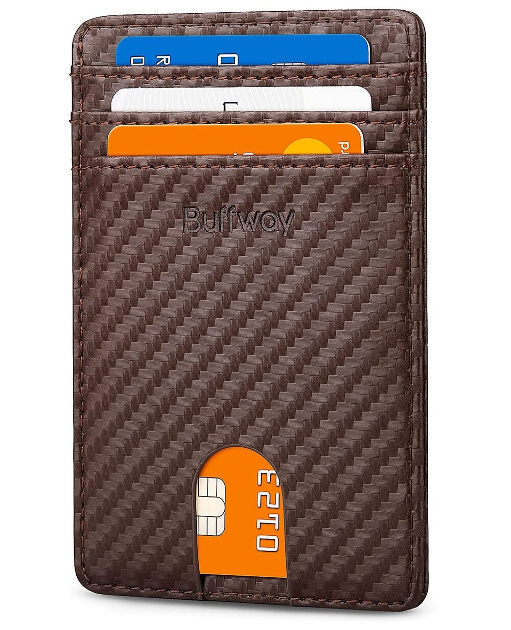 4511 Slim Wallet, Minimalist Thin Front Pocket Leather Credit Card Holder